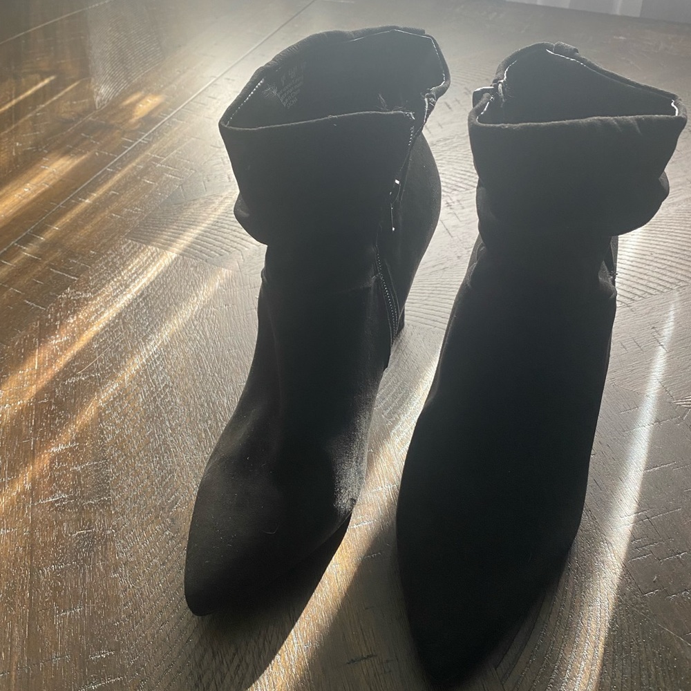 Black ankle boots
